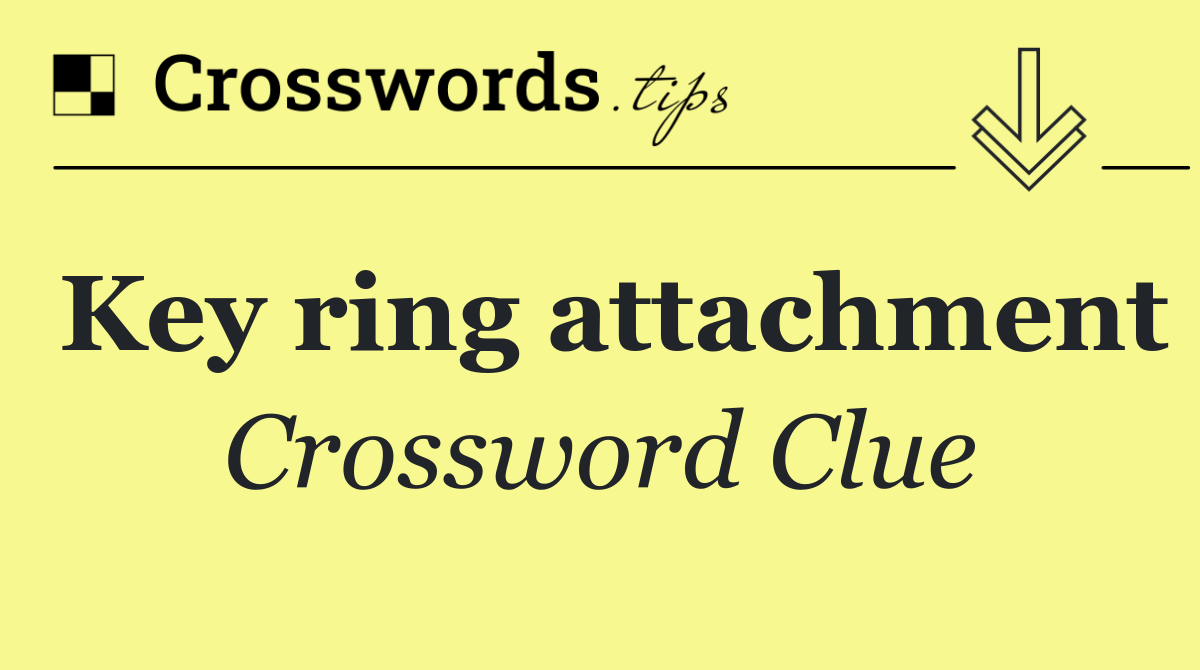 Key ring attachment