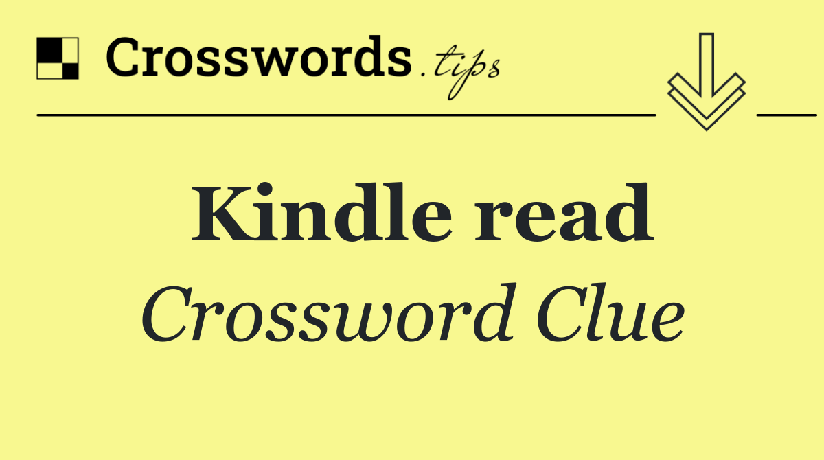 Kindle read