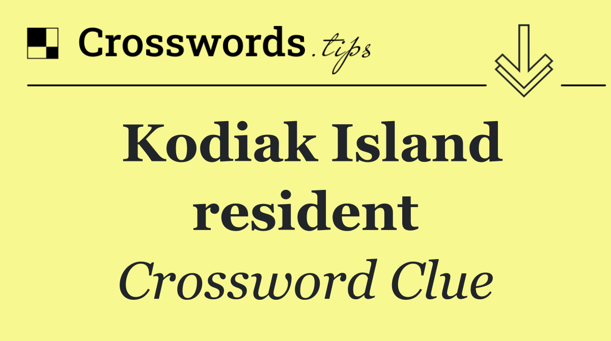 Kodiak Island resident