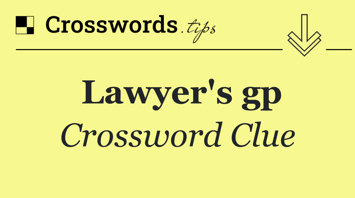 Lawyer's gp