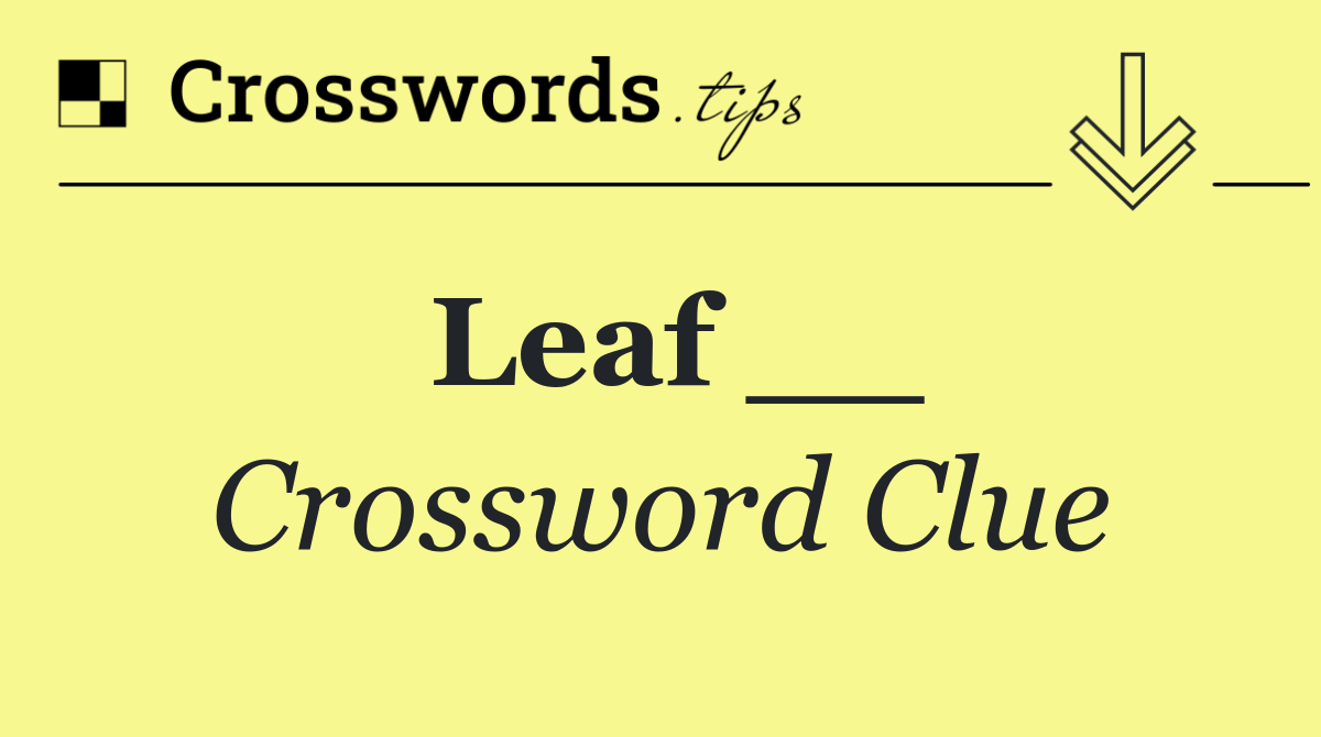 Leaf __