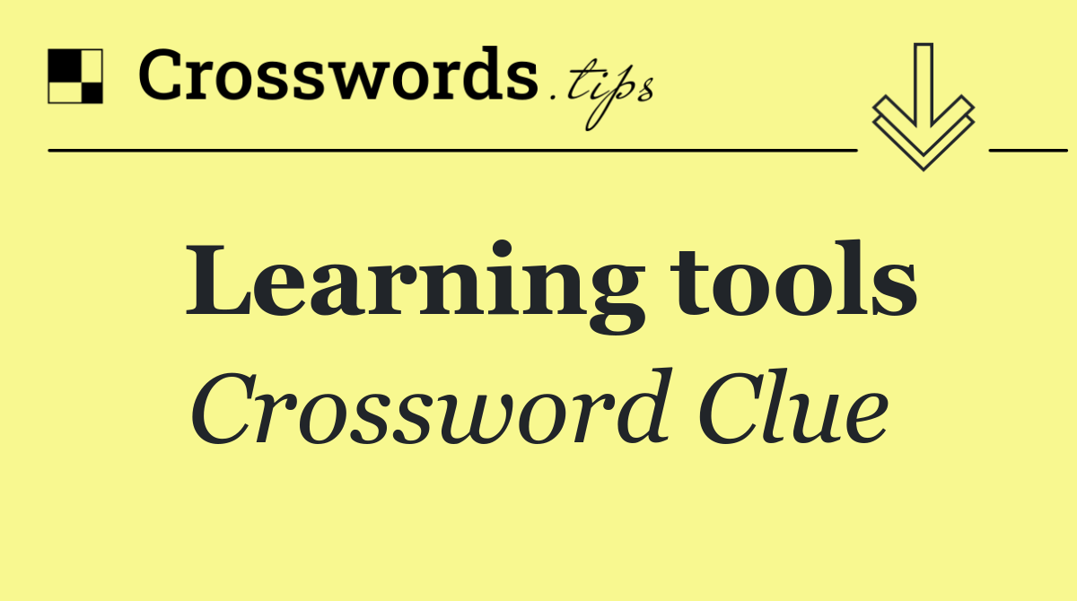 Learning tools