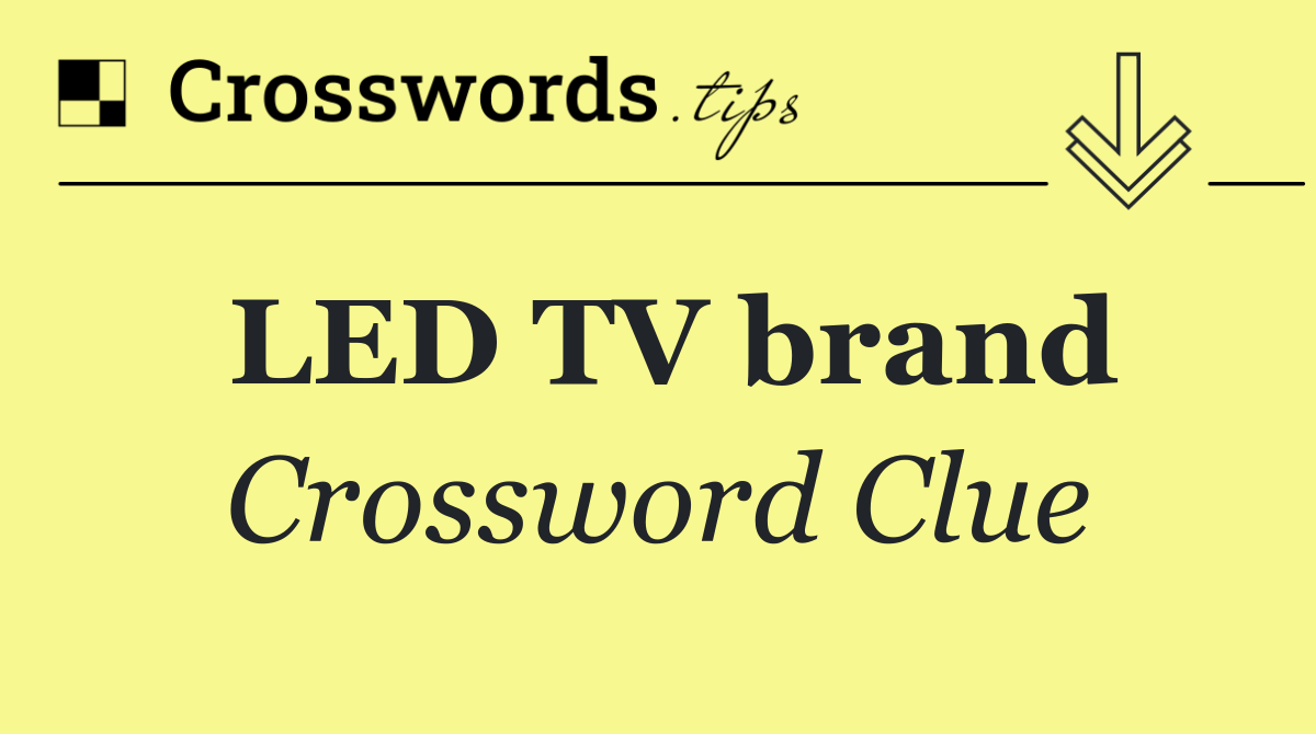 LED TV brand