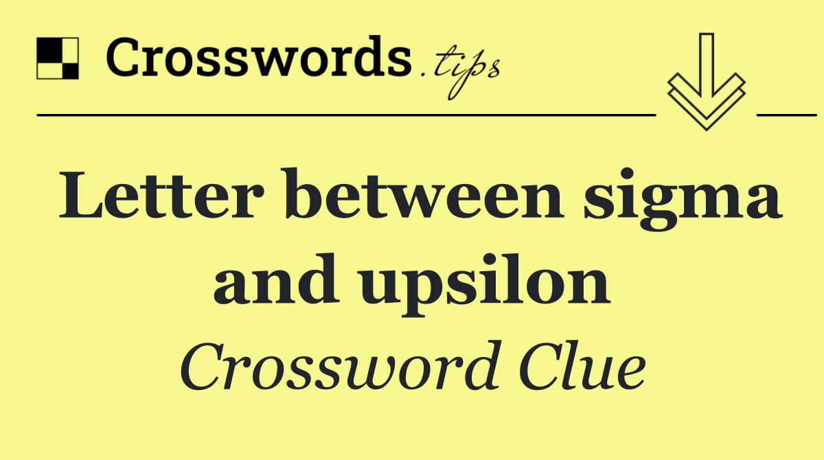 Letter between sigma and upsilon