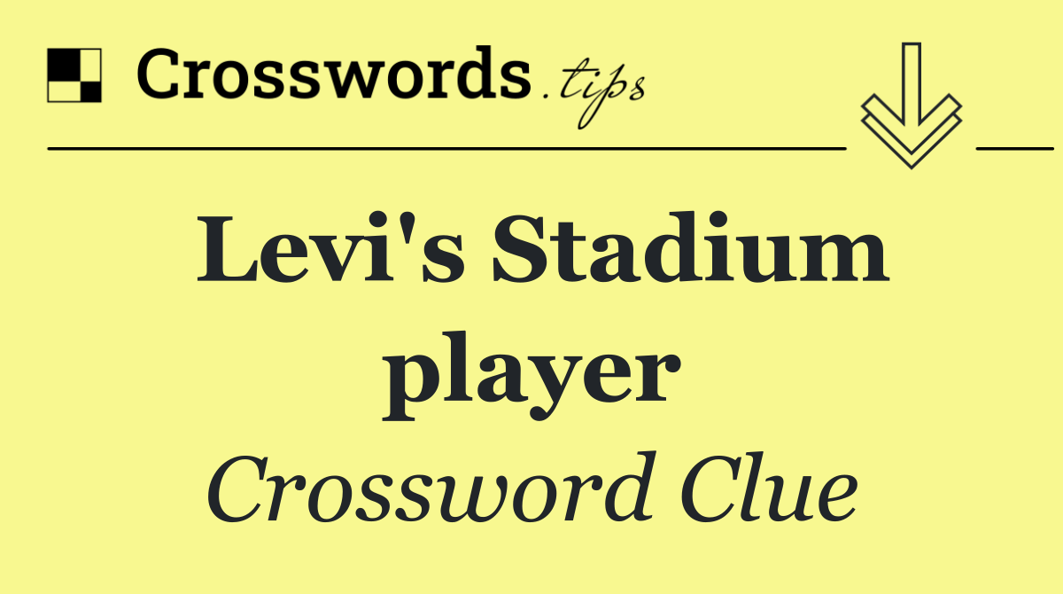 Levi's Stadium player