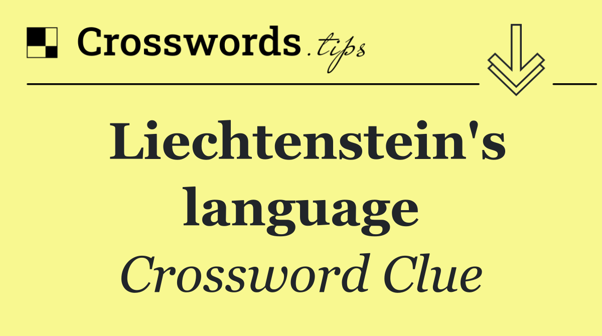 Liechtenstein's language