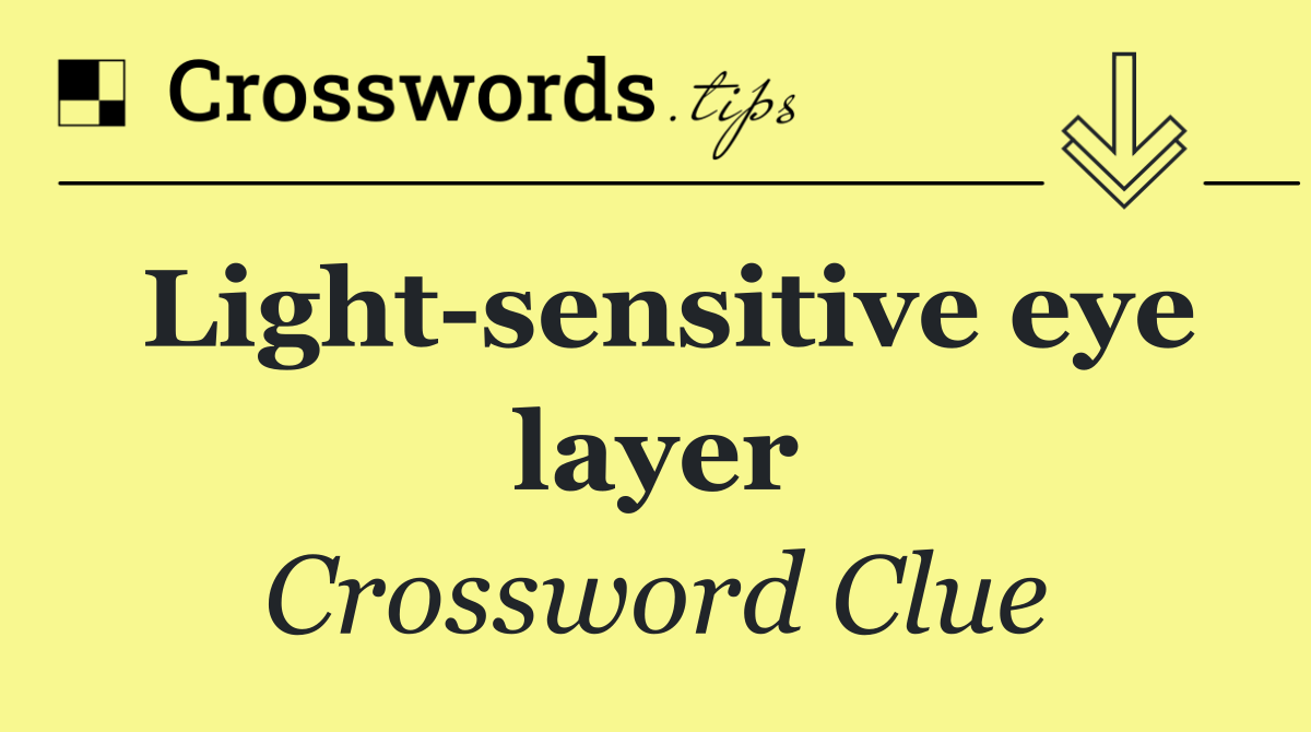 Light sensitive eye layer