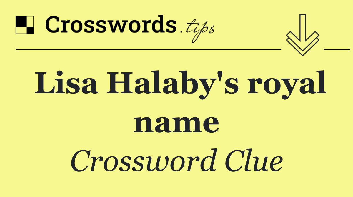 Lisa Halaby's royal name