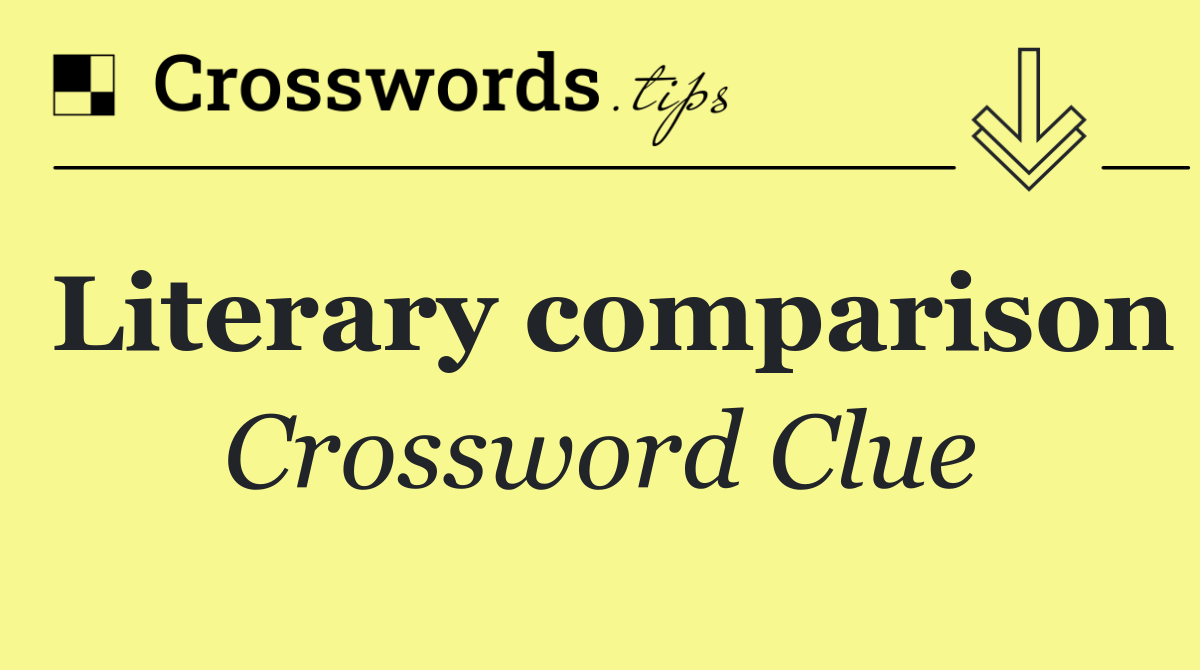 Literary comparison