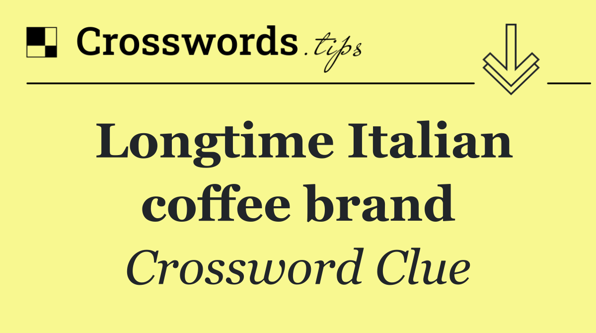 Longtime Italian coffee brand