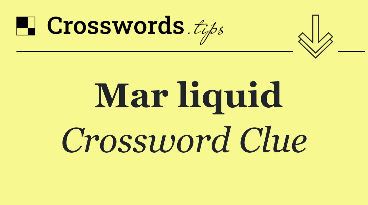 Mar liquid