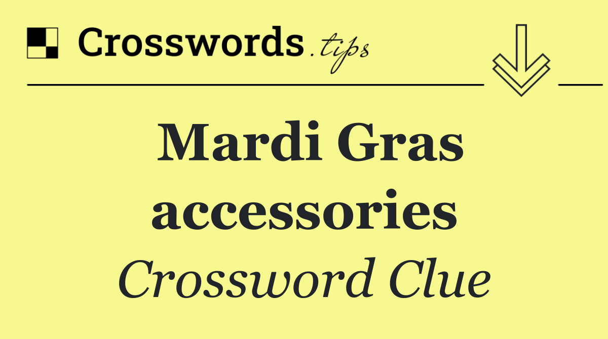 Mardi Gras accessories