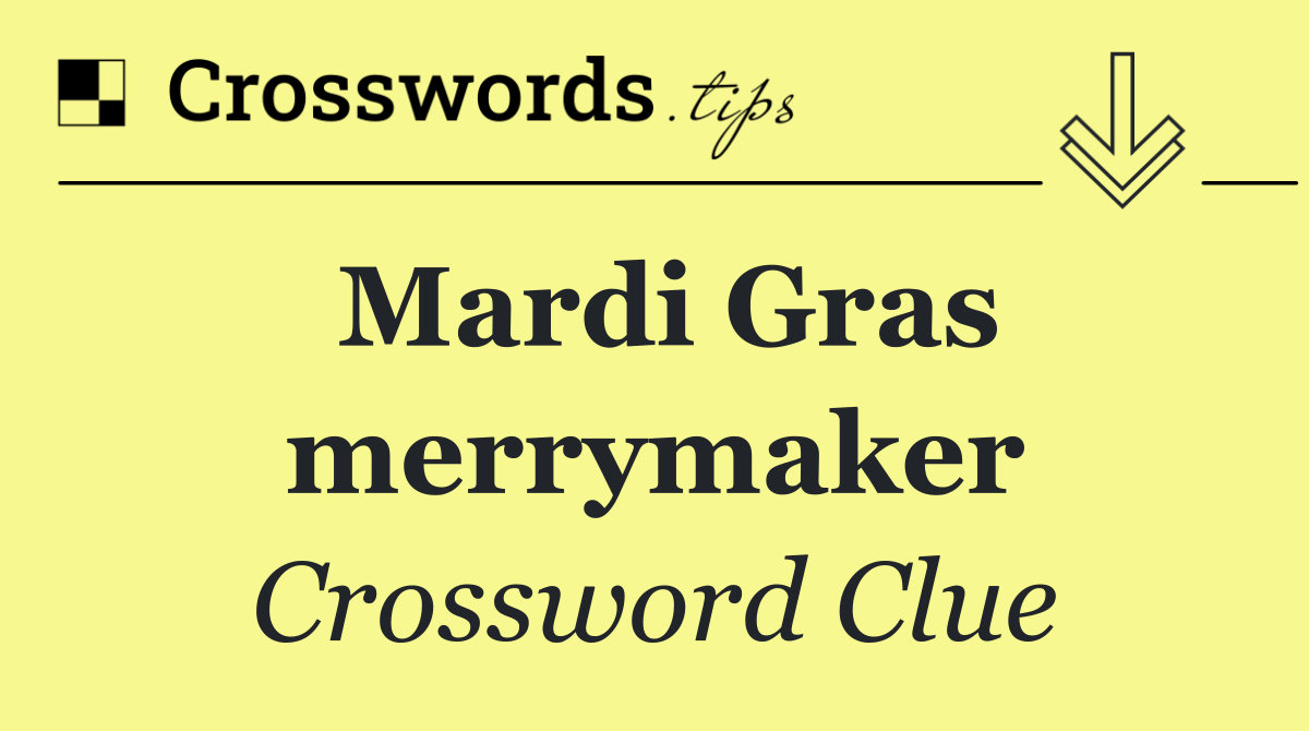 Mardi Gras merrymaker