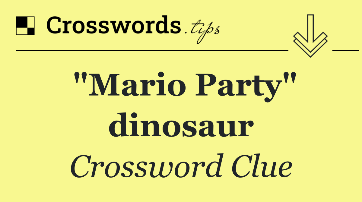 "Mario Party" dinosaur