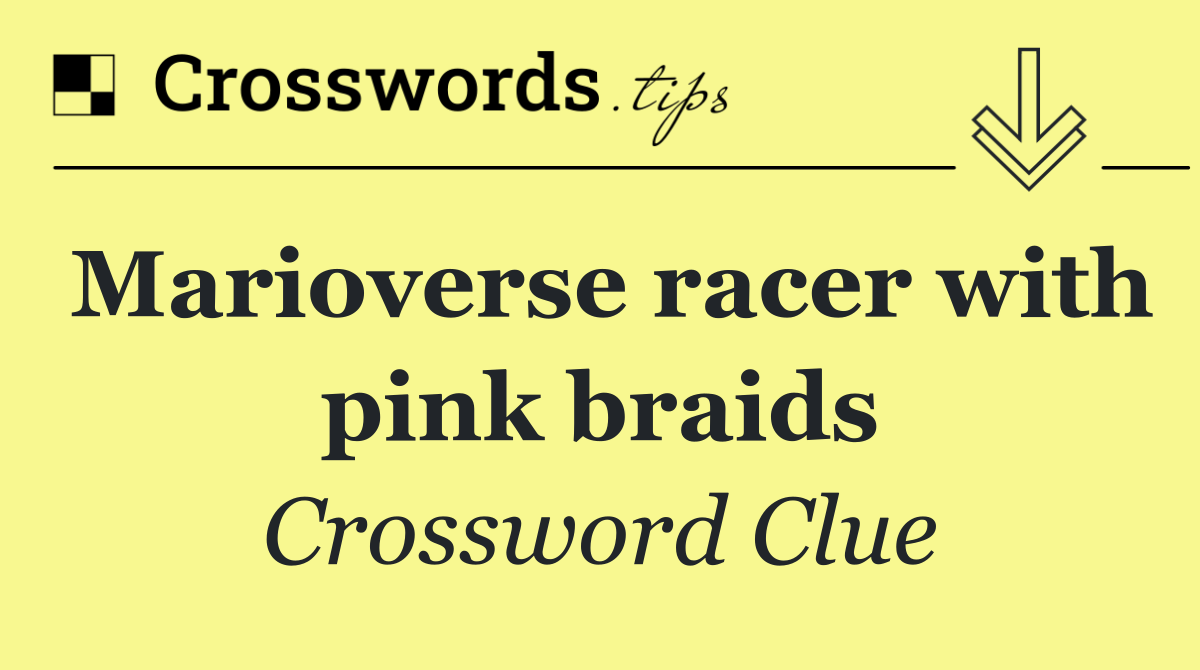 Marioverse racer with pink braids