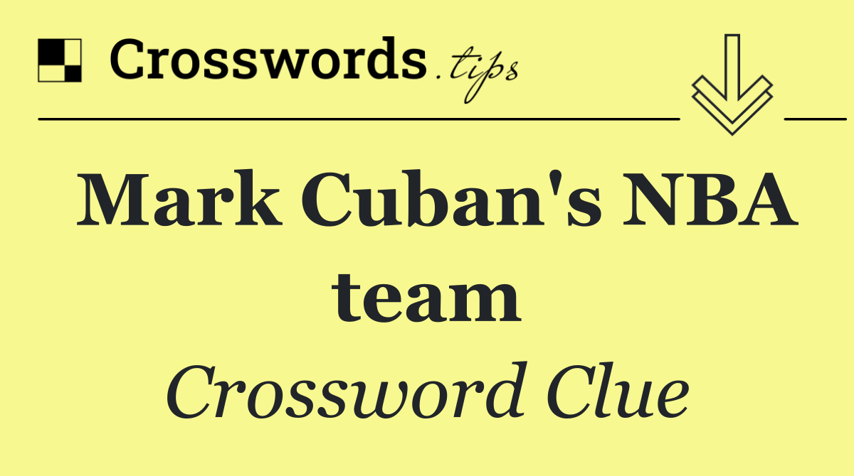 Mark Cuban's NBA team