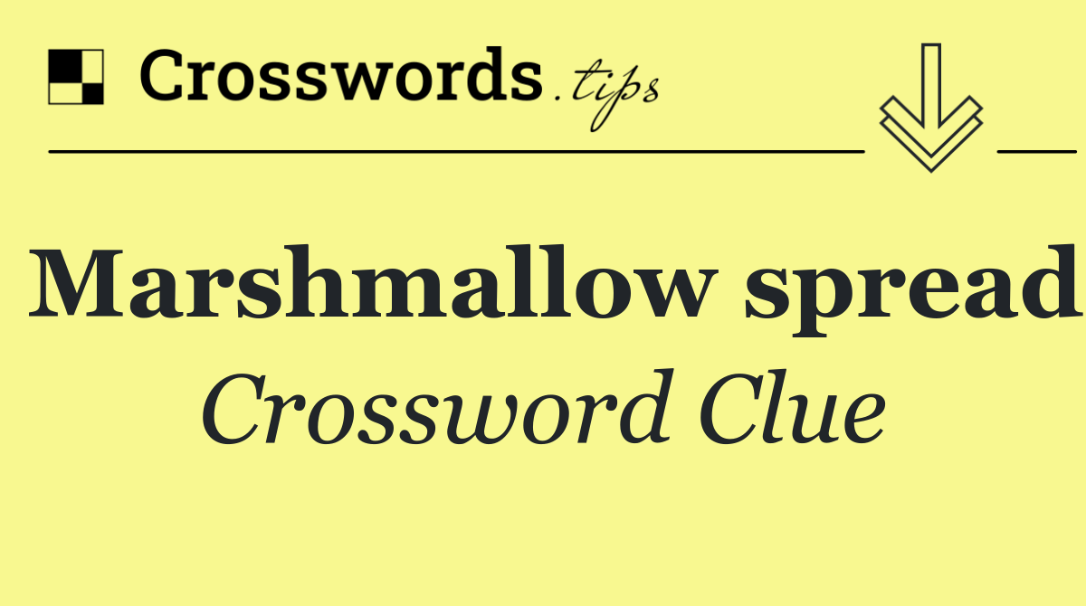 Marshmallow spread