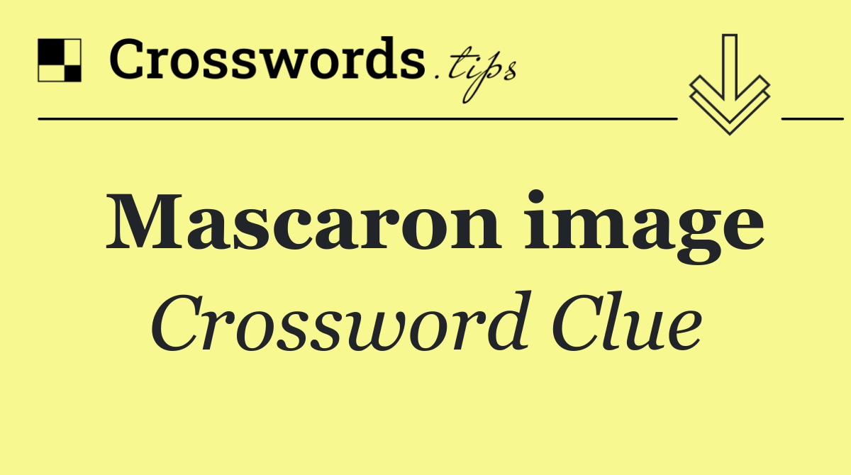 Mascaron image