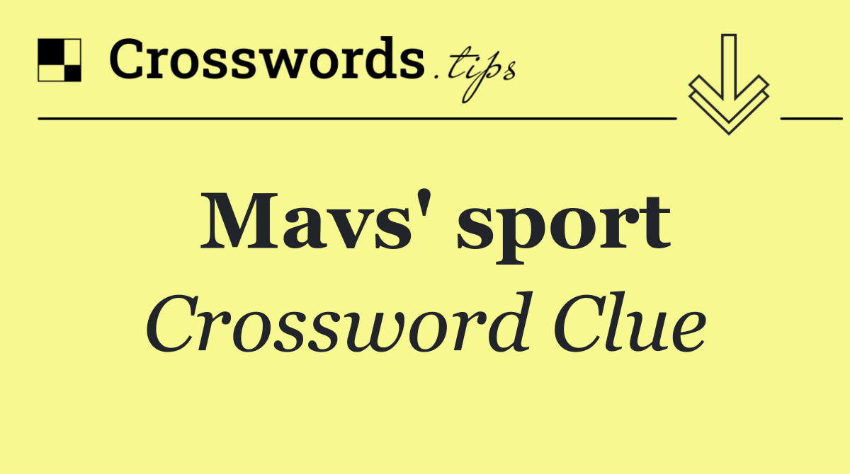 Mavs' sport