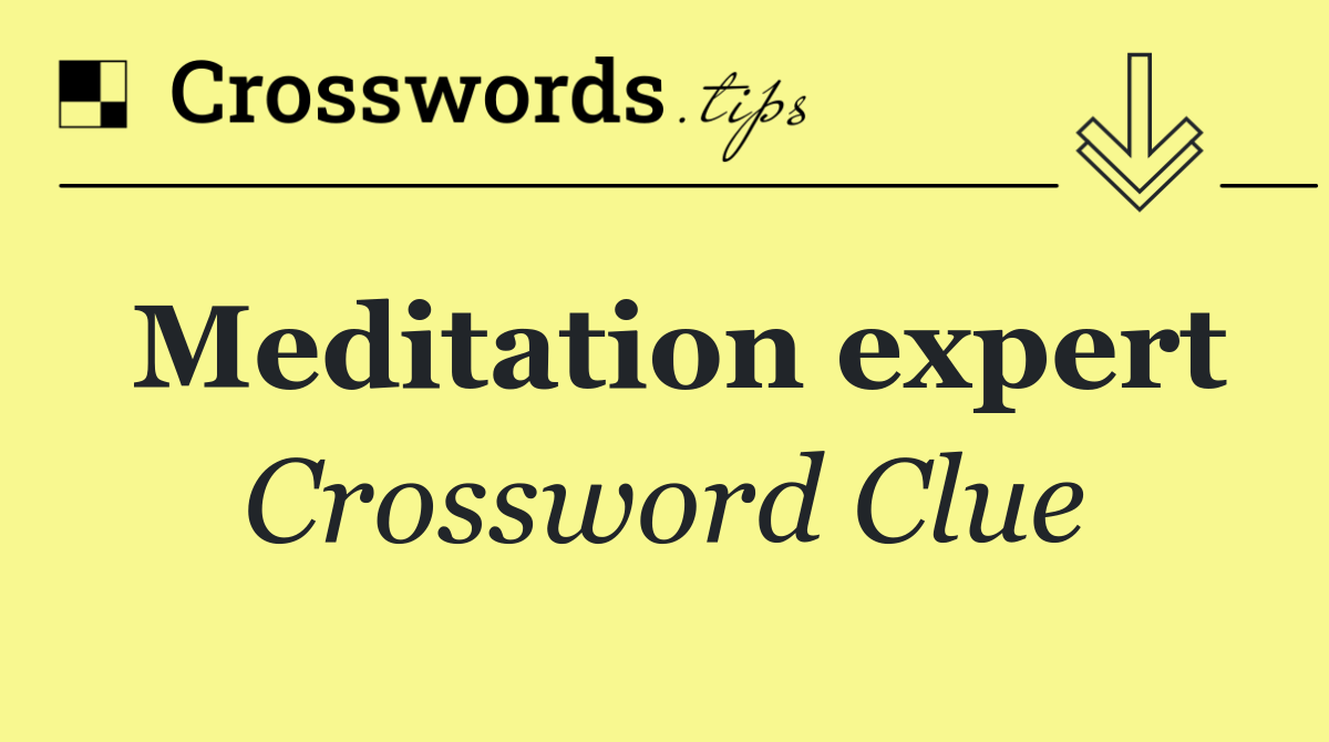 Meditation expert