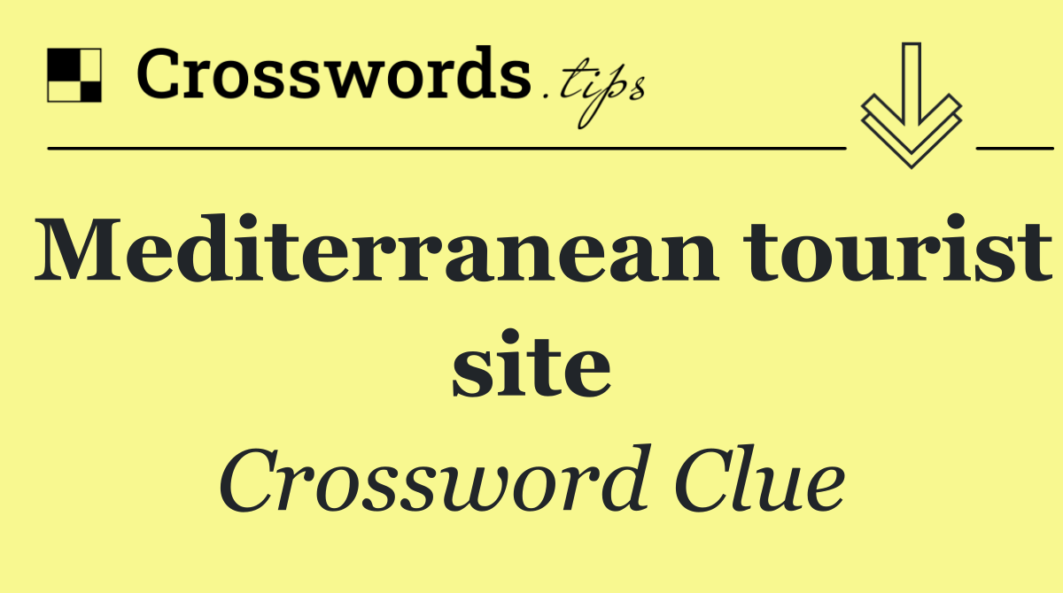 Mediterranean tourist site