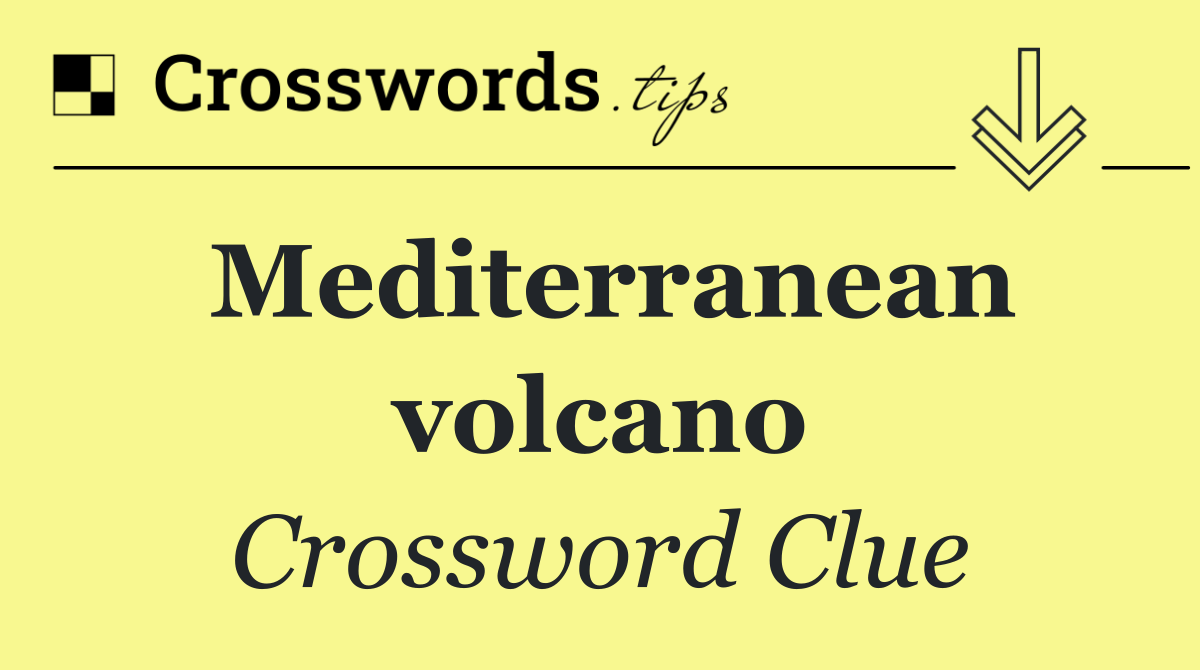 Mediterranean volcano