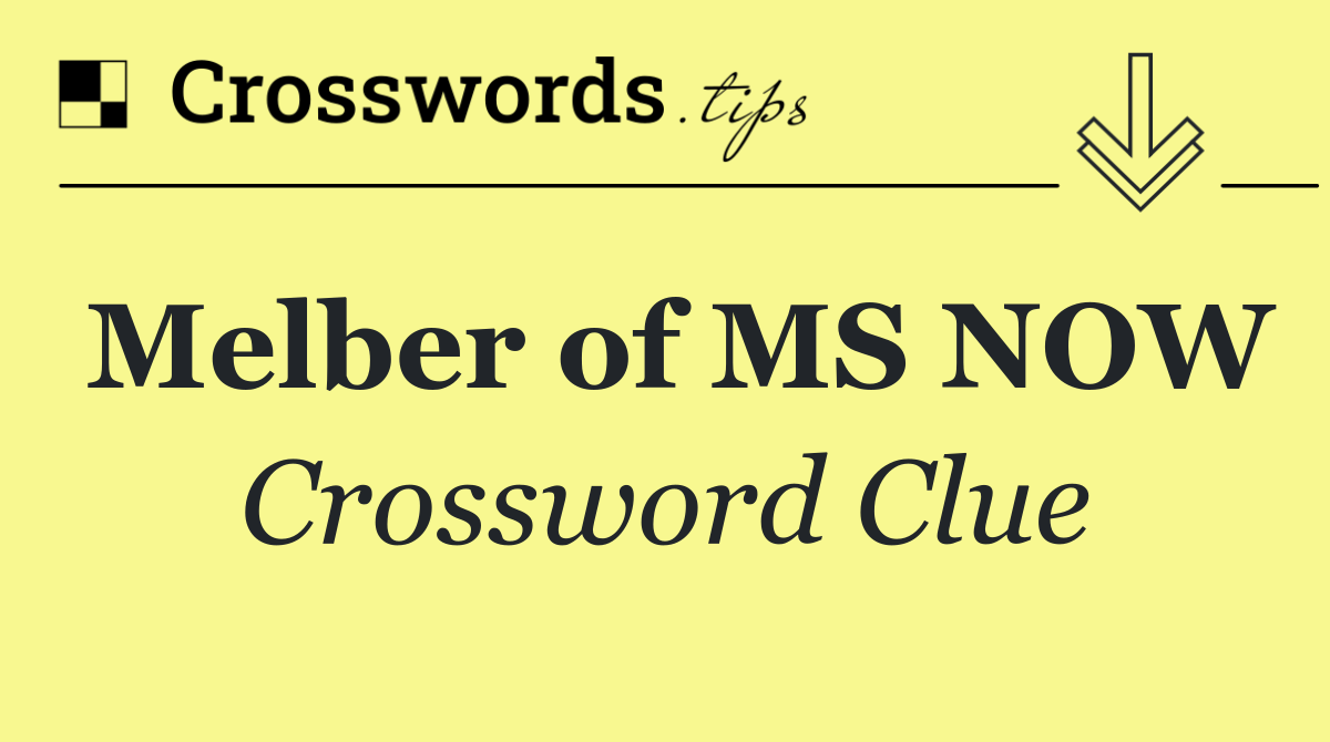 Melber of MS NOW