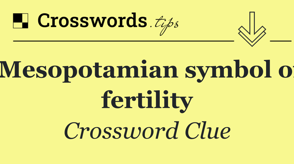 Mesopotamian symbol of fertility
