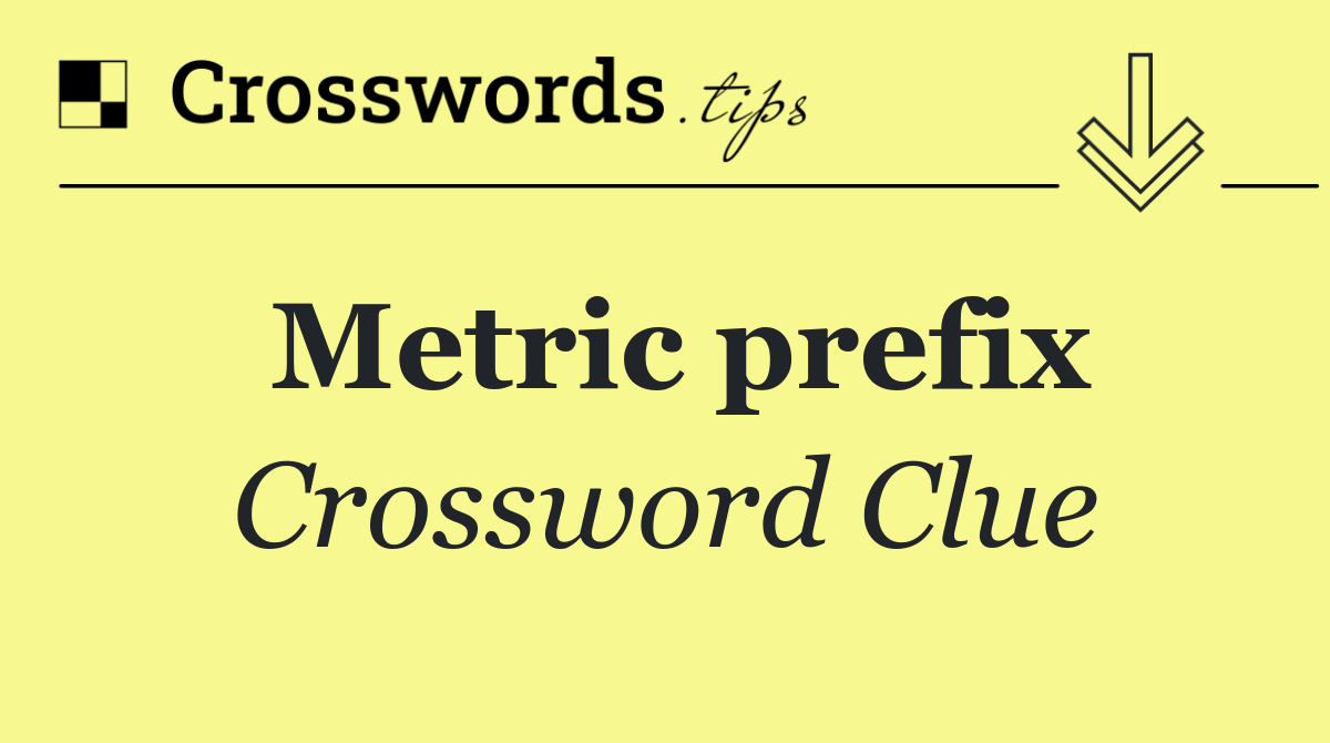 Metric prefix