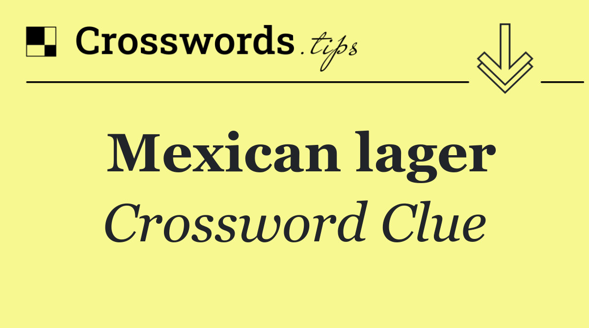 Mexican lager