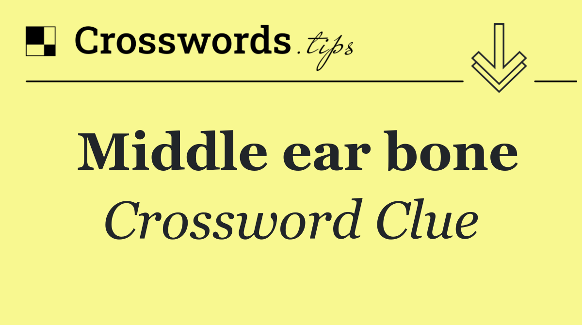 Middle ear bone