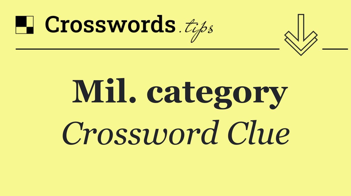 Mil. category