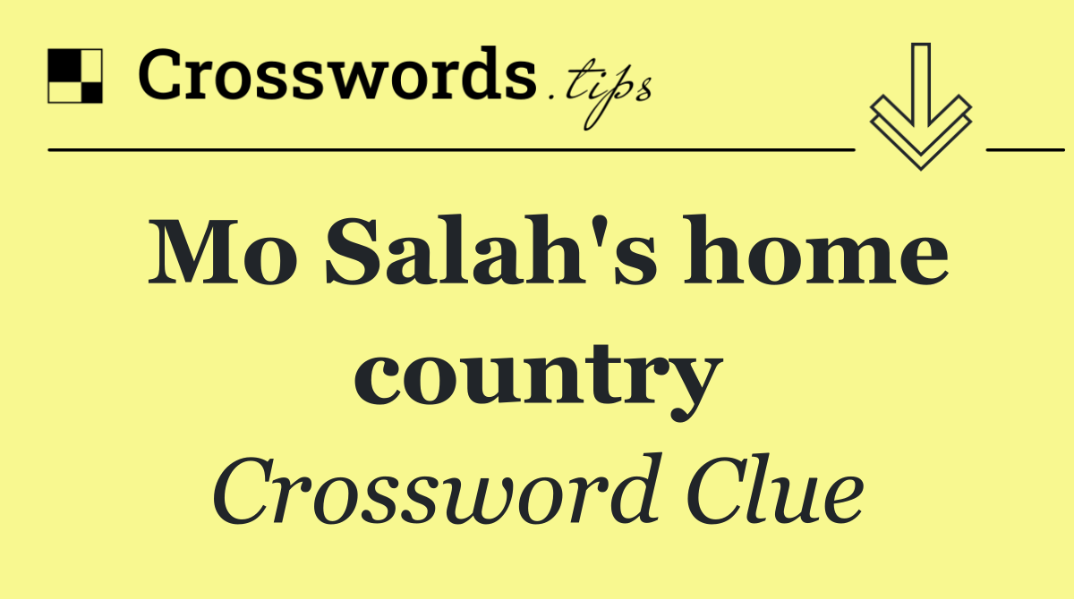 Mo Salah's home country