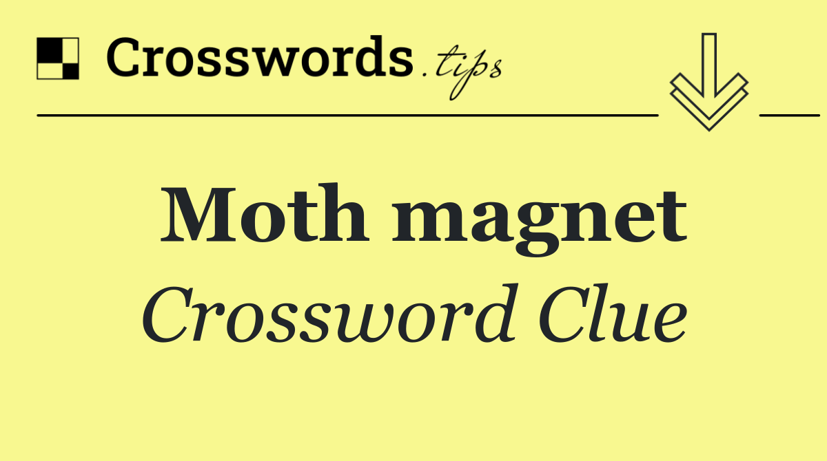 Moth magnet