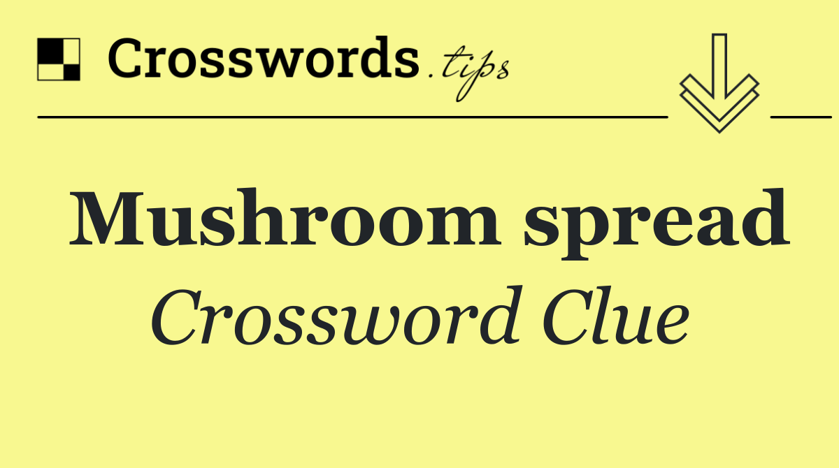 Mushroom spread