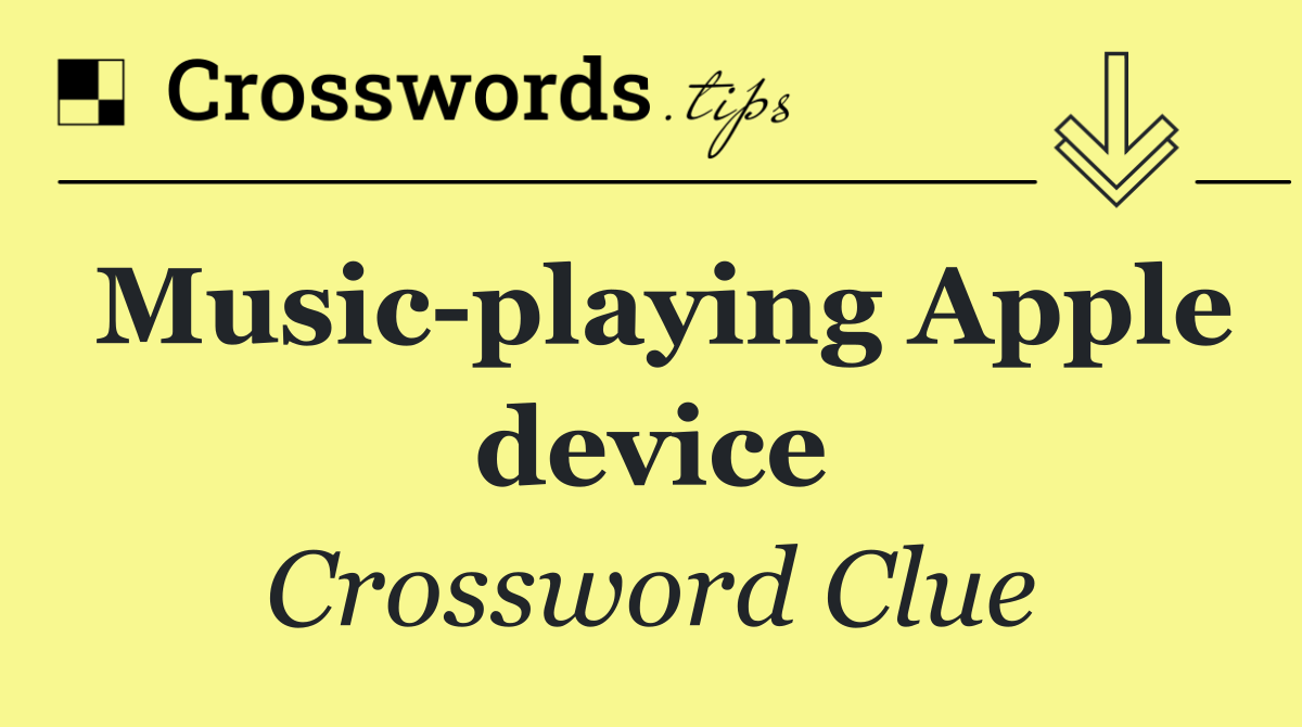 Music playing Apple device
