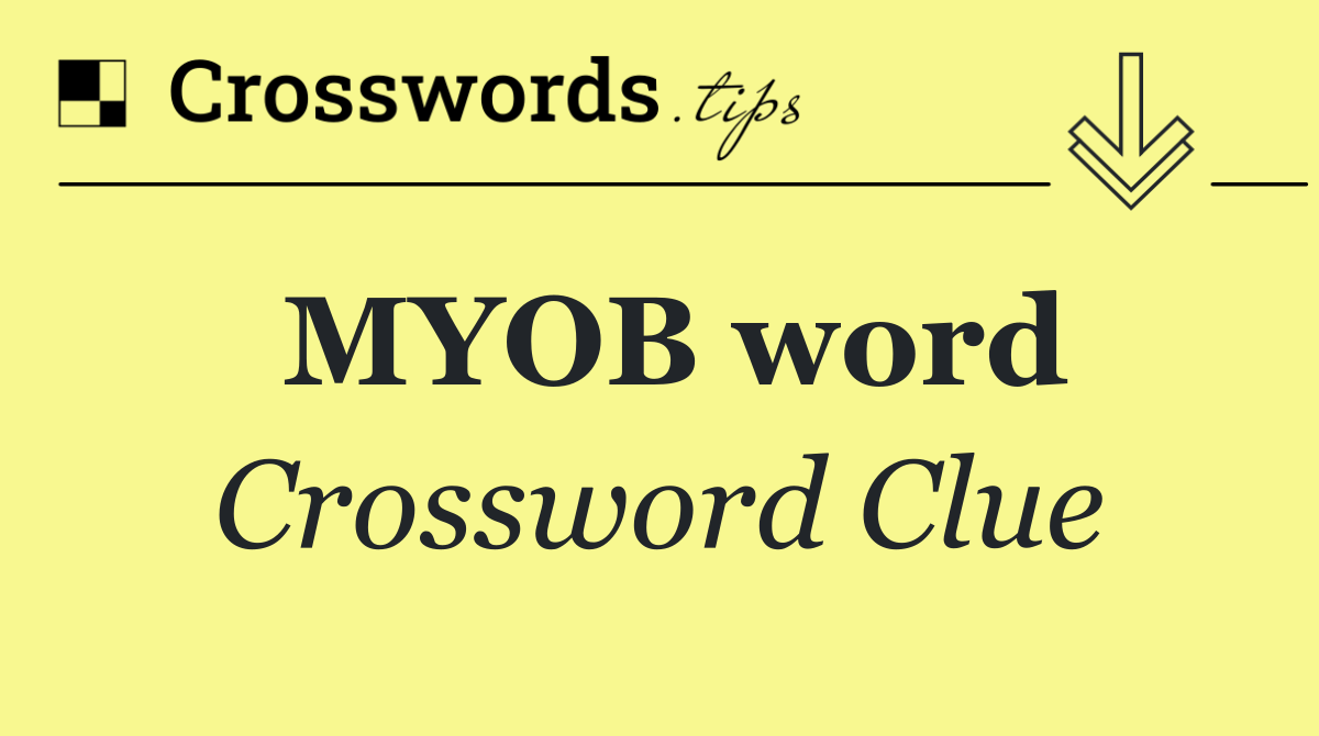 MYOB word
