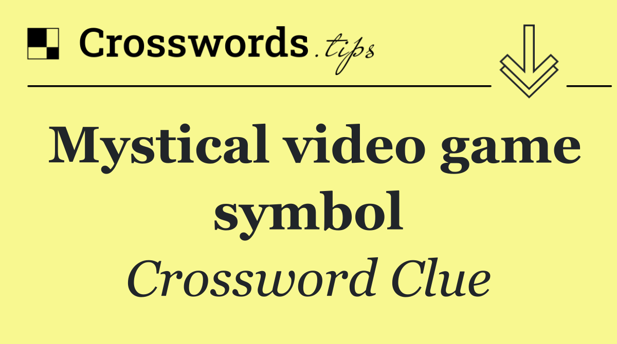 Mystical video game symbol