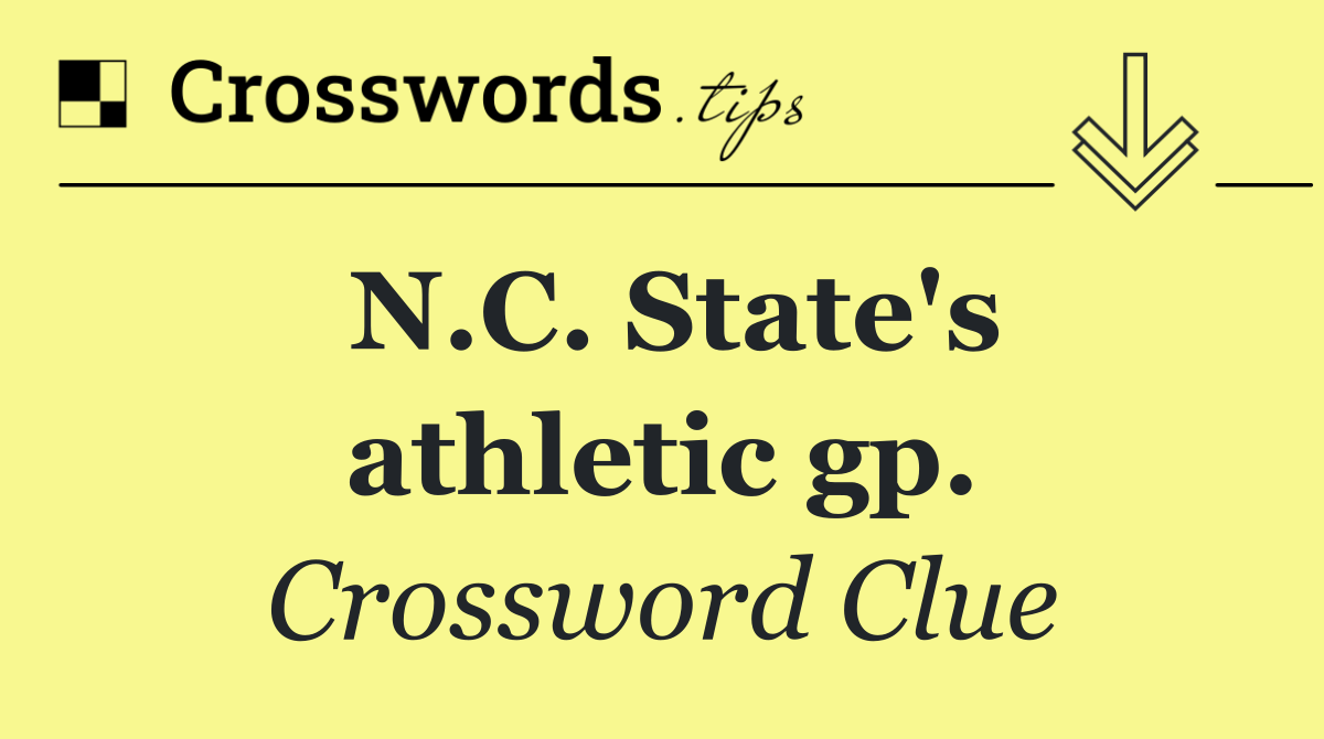 N.C. State's athletic gp.