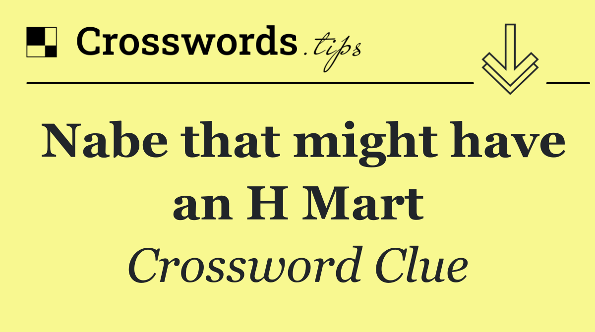 Nabe that might have an H Mart