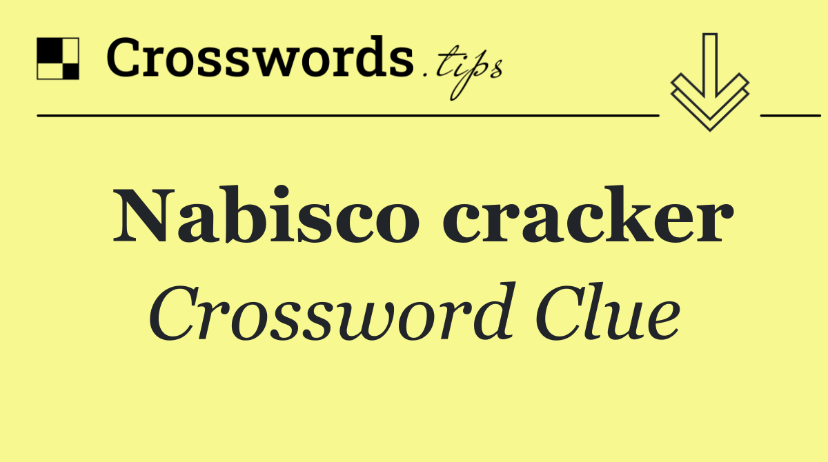 Nabisco cracker