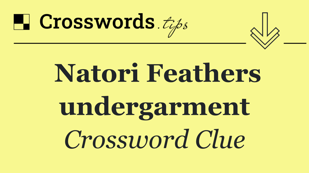 Natori Feathers undergarment