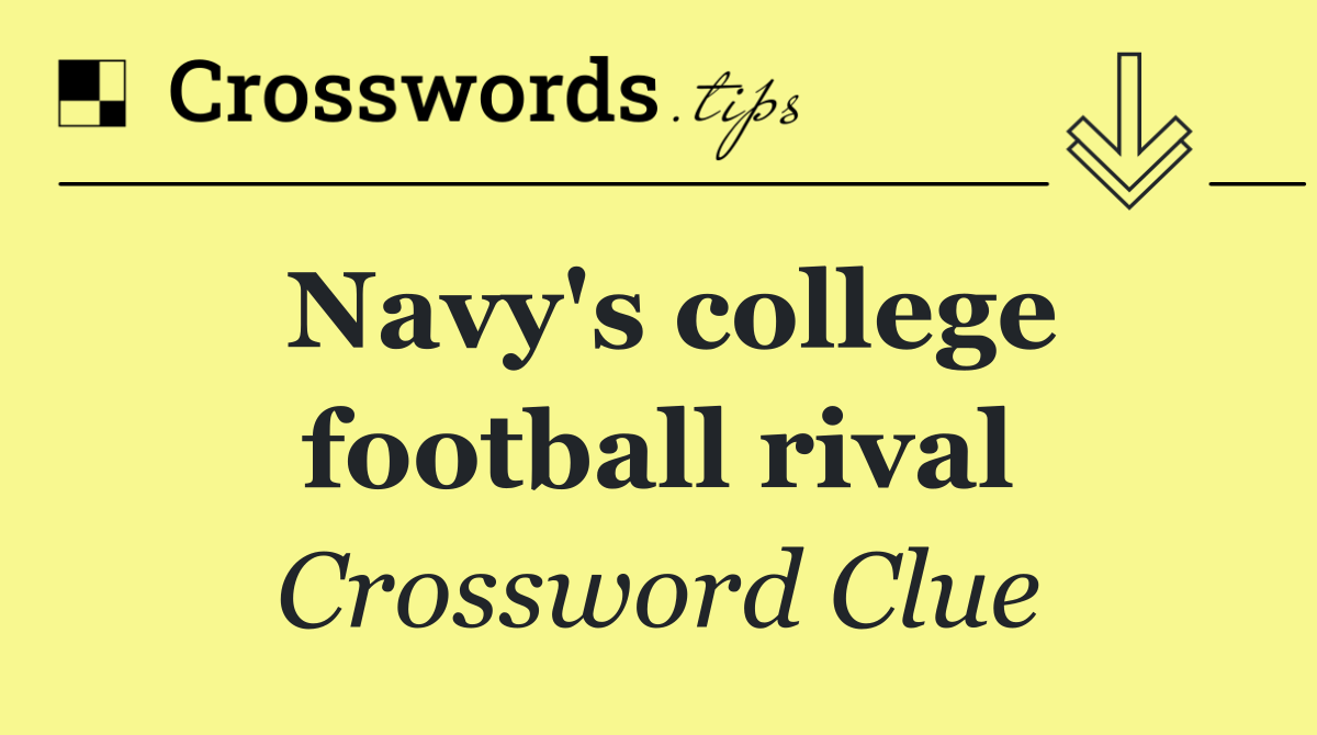 Navy's college football rival