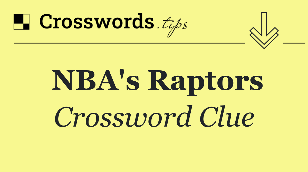 NBA's Raptors