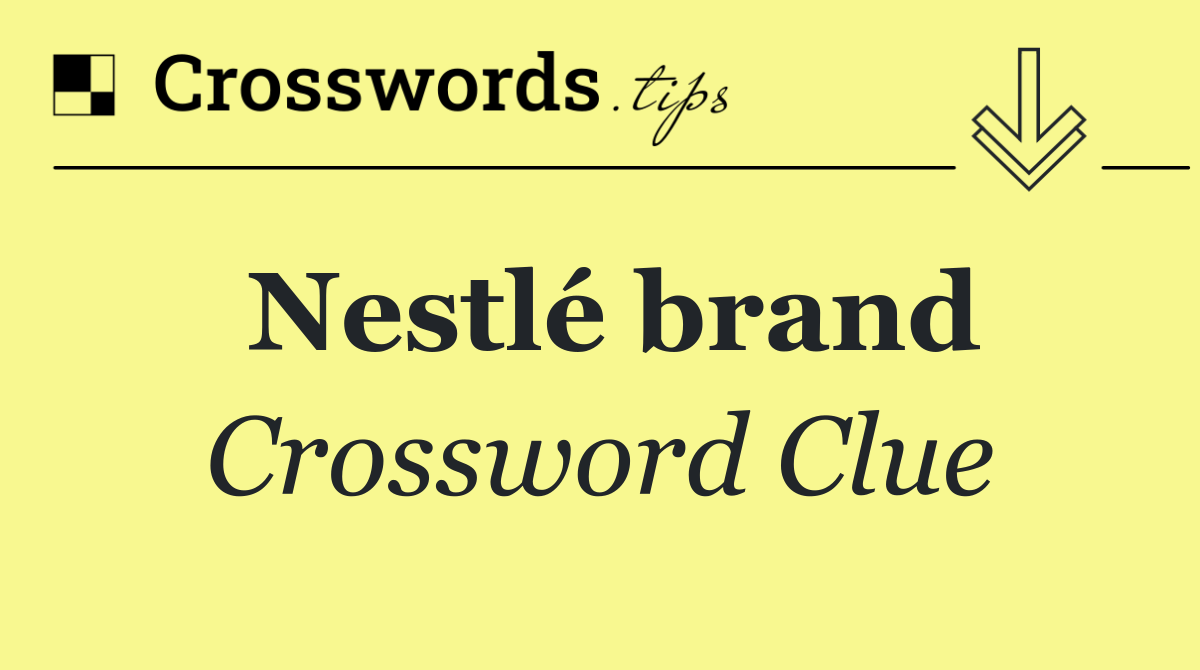 Nestlé brand
