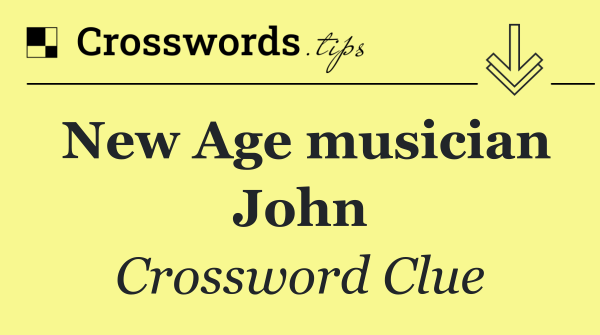 New Age musician John