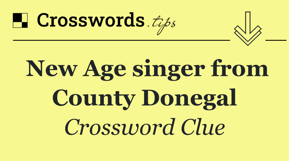 New Age singer from County Donegal
