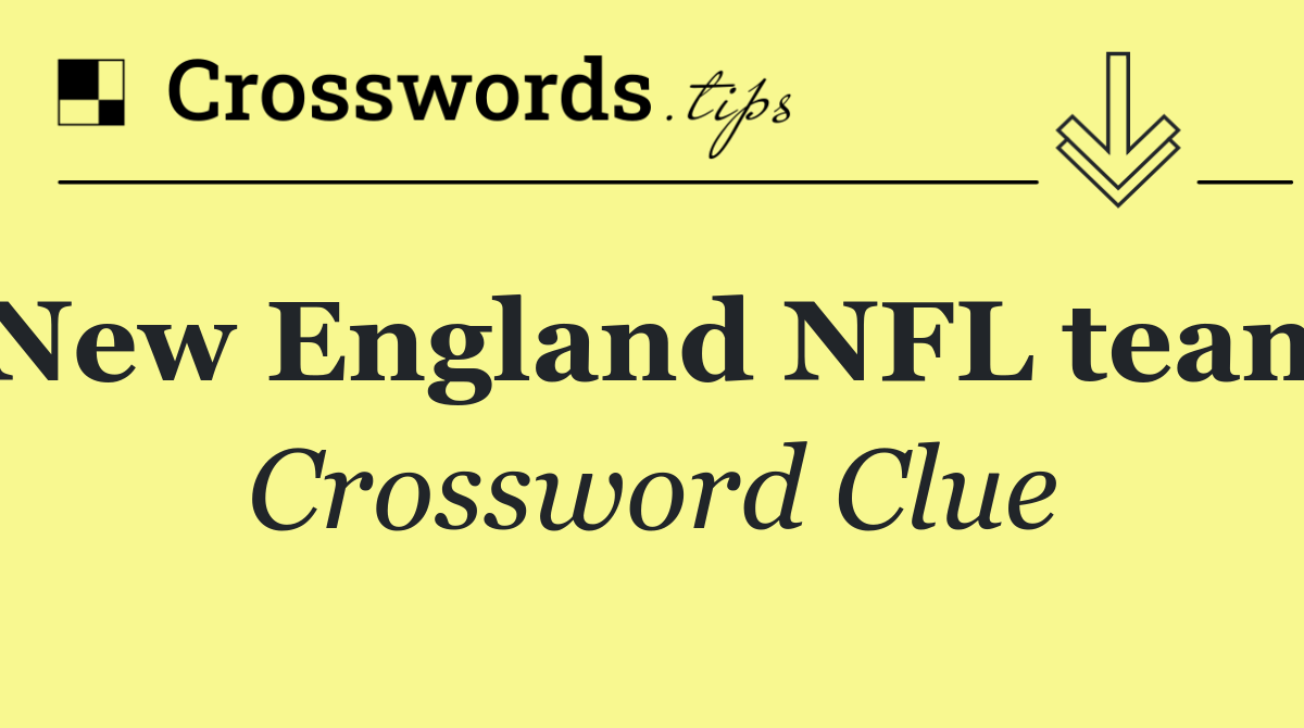 New England NFL team