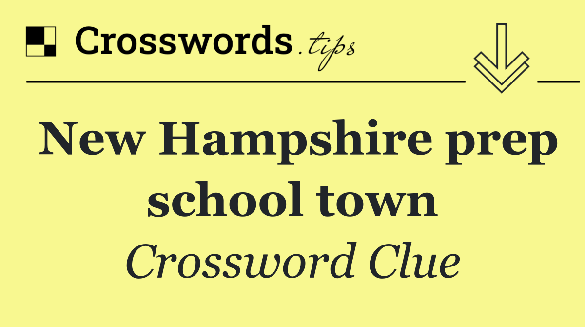 New Hampshire prep school town
