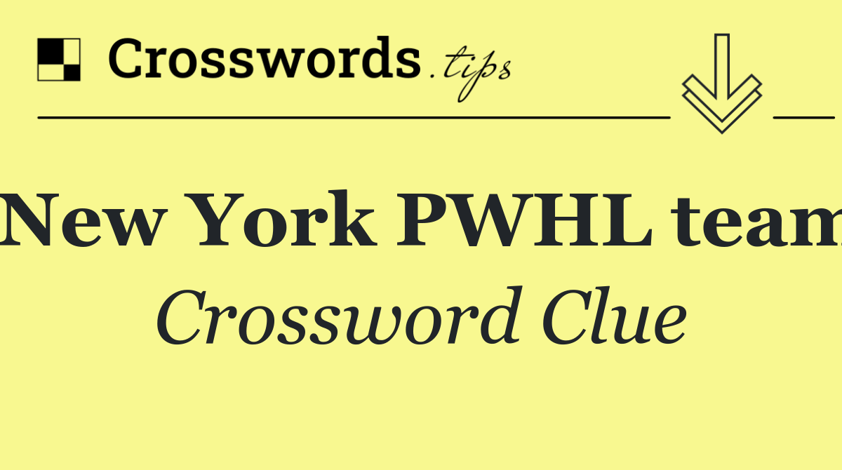 New York PWHL team